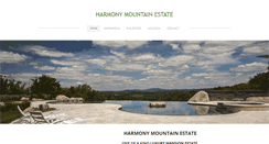 Desktop Screenshot of harmonymountainestate.com